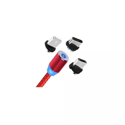 Cable Cargador Magnético Usb 3 En 1 Tipo-c Micro Usb