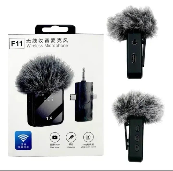 Micrófono inalámbrico solapa F11-2