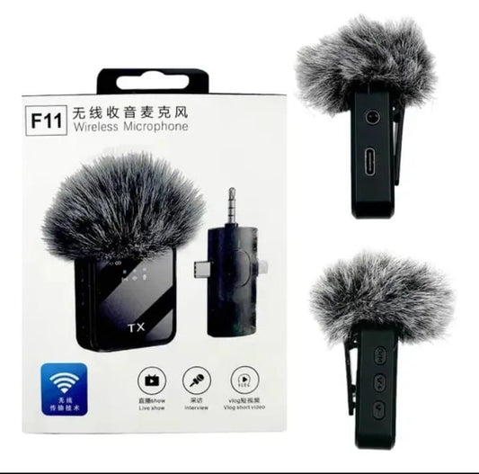 Micrófono inalámbrico solapa F11-2